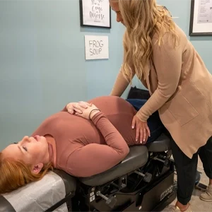 Dr. Dianna Bindelli with pregnant patient